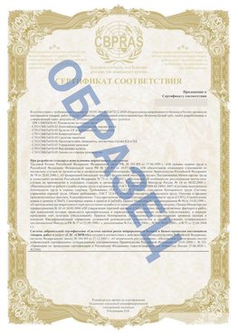 Образец Приложение к СТО 01.064.00220722.2-2020 Богородск Сертификат СТО 01.064.00220722.2-2020 